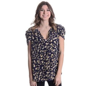 NEW Joie Ambar Silk Fleur Print Blouse